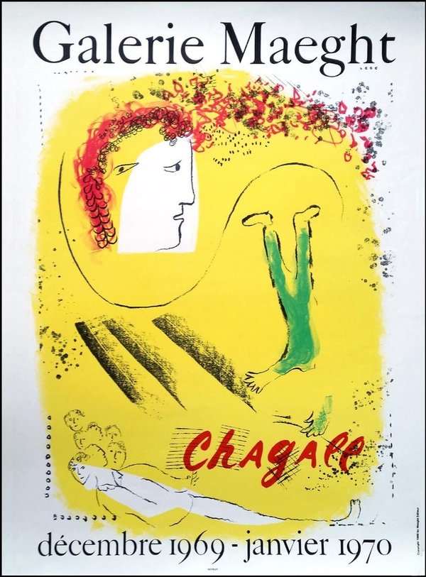 Chagall - Le Fond Jaune Galerie Maeght (1969)