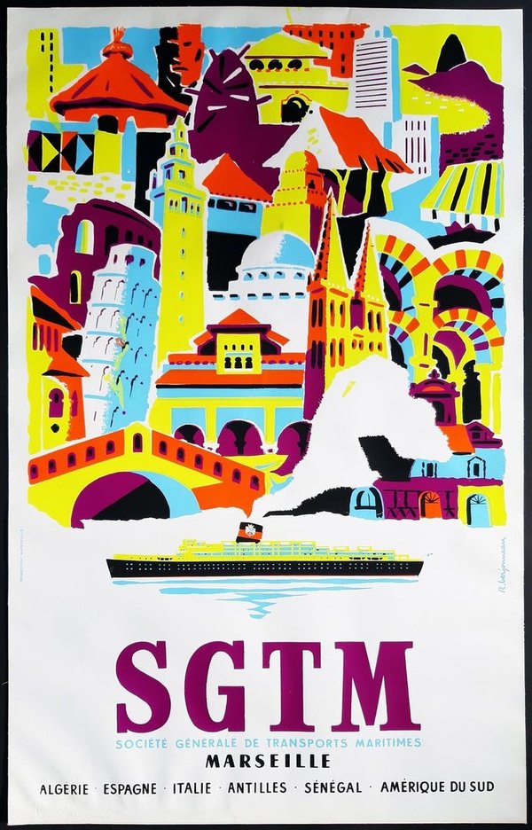 SGTM - Societe Generale de Transports Maritimes Marseille (ca. 1960)