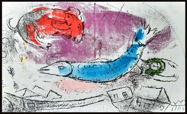 Chagall - Der blaue Fisch (1957)