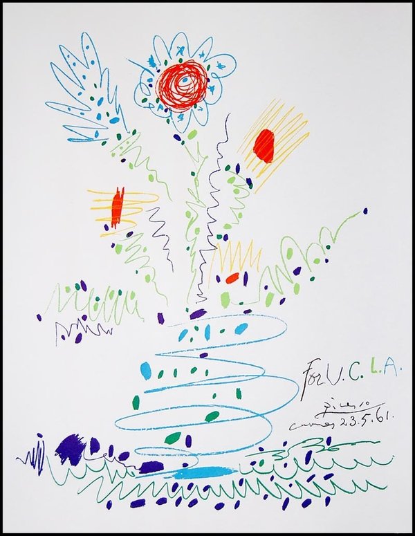 Picasso - Flowers for UCLA (1961)