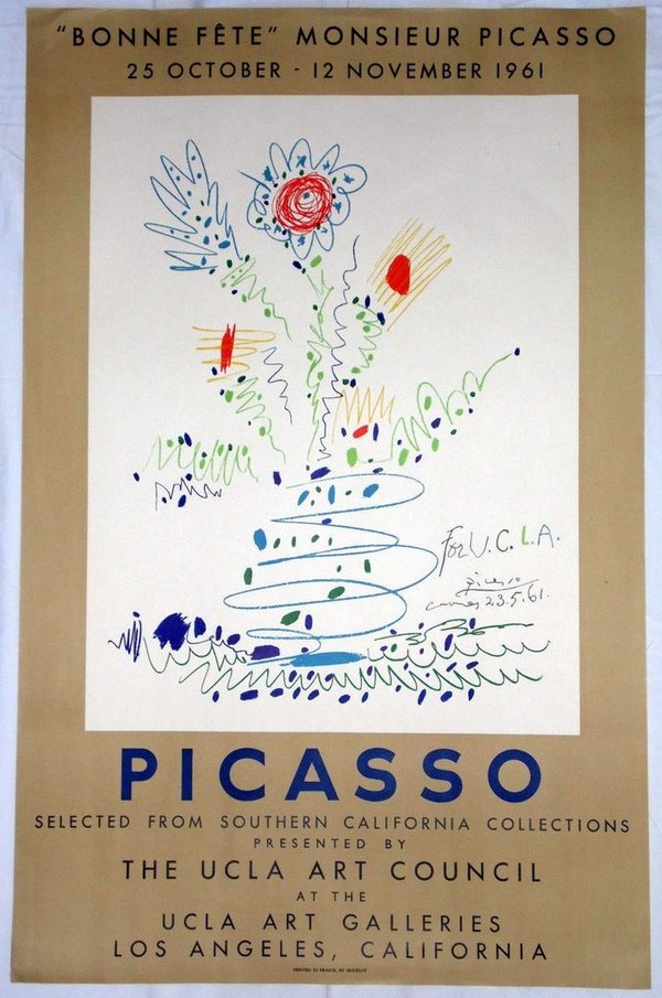 Picasso - Flowers for UCLA (1961)