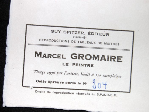 Gromaire - Le Peintre (ca. 1950)