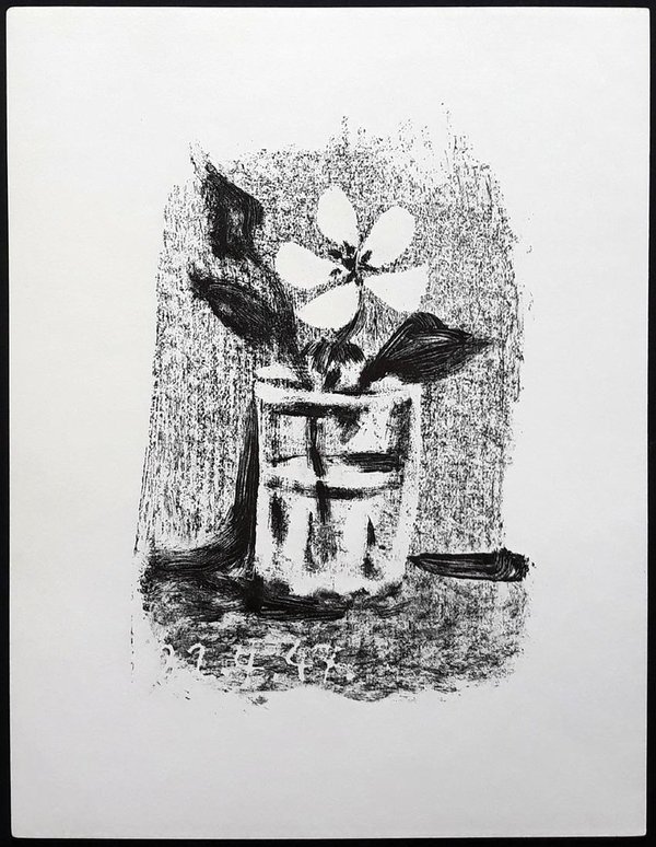 Picasso - Fleurs dans un verre No. 6 (1947)