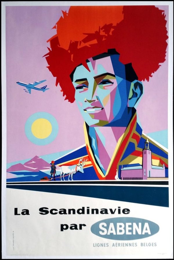 La Scandinavie par Sabena (ca. 1960)