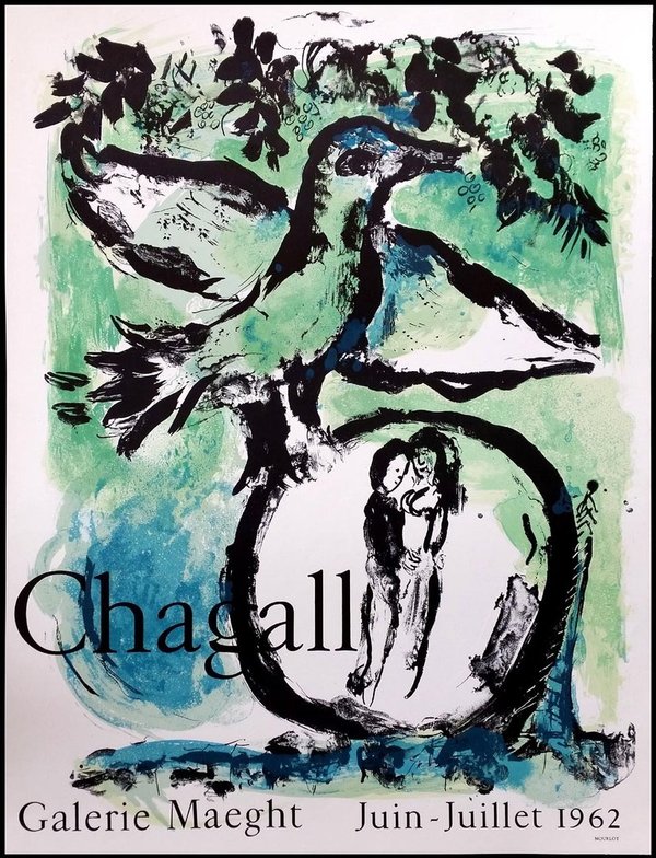 Chagall - L'Oiseau Vert Galerie Maeght (1962)