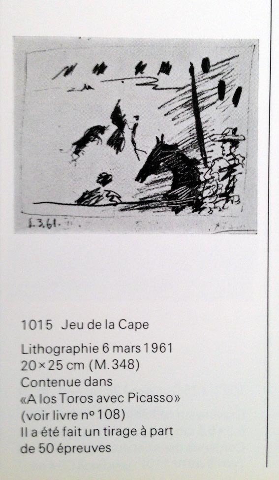 Picasso - Jeu de la Cape (1961)
