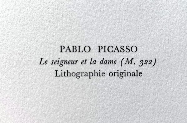 Picasso - Le seigneur et la dame (1959)