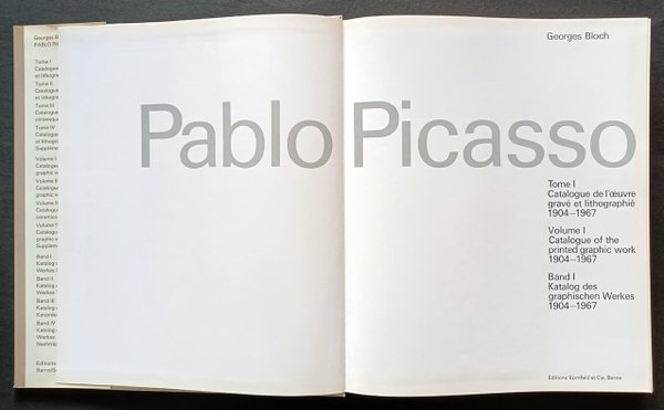 Georges Bloch: Picasso - Katalog des graphischen Werkes 1904-1967.